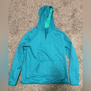 Nike Teal Patterned Long Sleeve Shirt